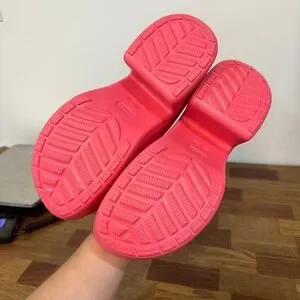 CROCS Mens Siren Clogs 11 Hot Pink Rubber Platform Heel Closed Toe Slip On Chunk CROCS | Shoes | Crocs Mens Siren Clogs 1 Hot Pink Rubber  main image 3